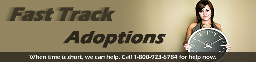Fast Track Adoptions-When time is short, we can help